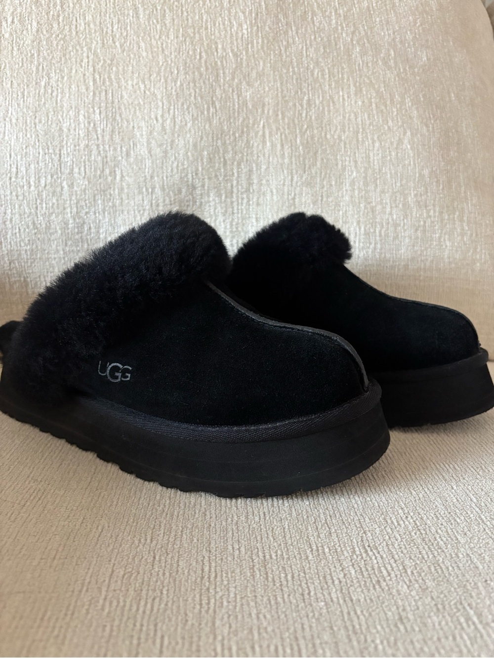 UGG Disquette Platform Slippers - Black